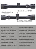 3-9X40 Rifle Scope  5 Year Warranty  Rail Mount