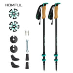 195g/pc Carbon Fiber Quick Lock Trekking Poles