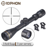 3-9X40 Rifle Scope  5 Year Warranty  Rail Mount