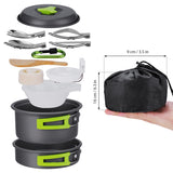 12Pc Set, Non Stick, Aluminum, w/bag