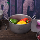 *TITANIUM* Steamer Soup Pot Frying Pan Set w/Lid