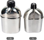 3Pc Set   Stainless Steel  Canteen, Cup  w/Cover