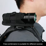 Clip On Backpack/Belt Flashlight Holster rotates 360