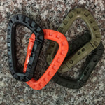 *DON"T-LOSE-IT* Carabiner D Rings, Spring Snap