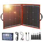 18V 80W Monocrystalline Folding Solar w/ Controller