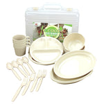 E-COOK 24 Pc Reusable Tableware w/Carry Box