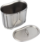 3Pc Set   Stainless Steel  Canteen, Cup  w/Cover