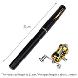 Pocket Telescopic Mini Fishing Pole With Reel