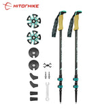 195g/pc Carbon Fiber Quick Lock Trekking Poles