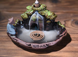 *Old Man Fishing* Backflow Waterfall Incense Burner