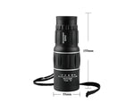 16X Monocular 66m/8000m Magnification, Dual Focus