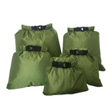 5pcs Waterproof/Dry Bag, Buckled Storage Sack