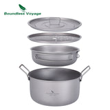 *TITANIUM* Steamer Soup Pot Frying Pan Set w/Lid