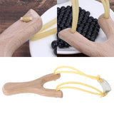 Natural Wood Slingshot W/ Rubber Band