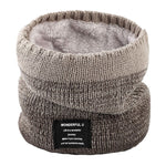 Men & Women  Knitted Fleece Ring  Neck Warmer