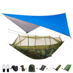 Hammock for 1/2 w/Rain Canopy & Mosquito Net