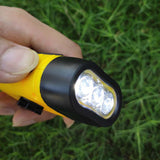 Solar Flashlight w/ Hand Crank