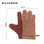 BLACKDEER Fire retardant insulated gloves, cowhide, Grilling, FirePit