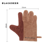 BLACKDEER Fire retardant insulated gloves, cowhide, Grilling, FirePit