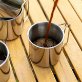 3/4 Pcs STAINLESS STEEL COOKING/COFFEE/WATER CUPS