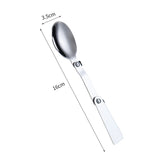 Stainless Steel Folding   Fork,Spoon,Spork in case w/clip