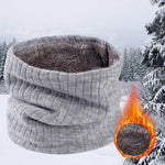 Men & Women  Knitted Fleece Ring  Neck Warmer