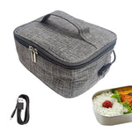 Food Warmer Bags USB Heating 8.3x6.3x3.1"