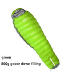 Oversized Mummy "WHITE GOOSE DOWN" Sleeping Bags, 4 wts Available