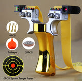 Double Screw Quick Pressure Laser Slingshot w/Target Paper