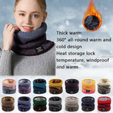 Men & Women  Knitted Fleece Ring  Neck Warmer