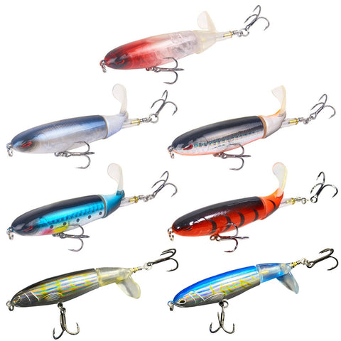 3pc 3D Bionic Eye Lures, Soft Rotating Tail    *Pesca*