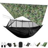 Hammock for 1/2 w/Rain Canopy & Mosquito Net