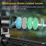 1.5-5x32 Scope, Illuminated Optical Sight