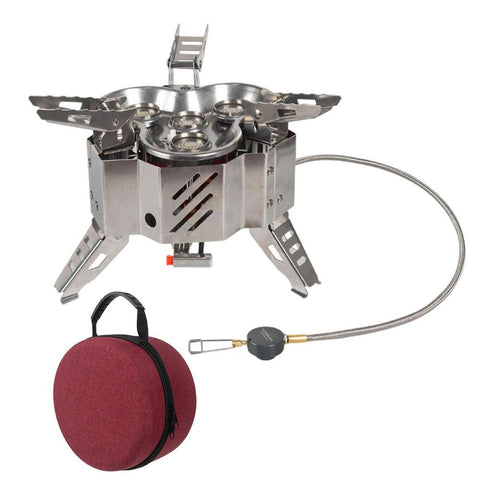 Fierce 4 Head Gas Stove, Windproof