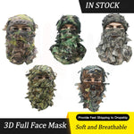 3D Camouflage Full Face Mask, 10 choices