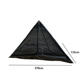 3-4 Person TeePee/Pyramid w/Snow Skirt, Chimney Hole