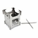 Folding Wood Stove, STAINLESS STEEL