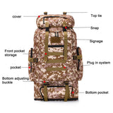 80L EDC Oxford Cloth Military Style Rucksack