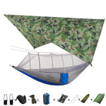 Hammock for 1/2 w/Rain Canopy & Mosquito Net