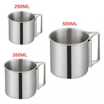 3/4 Pcs STAINLESS STEEL COOKING/COFFEE/WATER CUPS