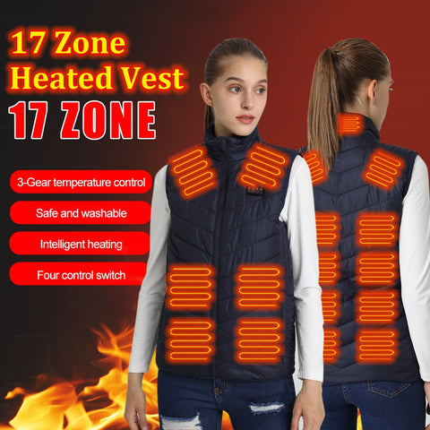 Thermal Heated Vest, USB  (sizes run small)