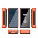 29800mAh Wireless Solar Power Bank w/ LED Light