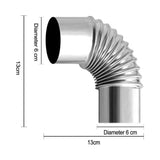 45 Degree Chimney Pipe 5/6/7/7.5cm 8/9/10/11/12cm