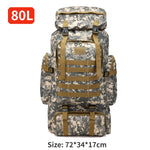 80L Backpack 600D Oxford Cloth, Waterproof