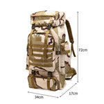 80L EDC Oxford Cloth Military Style Rucksack