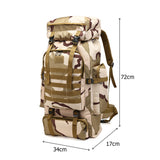 80L EDC Oxford Cloth Military Style Rucksack