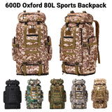 80L EDC Oxford Cloth Military Style Rucksack