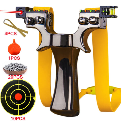 Double Screw Quick Pressure Laser Slingshot w/Target Paper