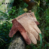 BLACKDEER Fire retardant insulated gloves, cowhide, Grilling, FirePit