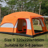 5-8/8-12 person Two-bedroom Family Tent